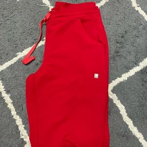 Figs red yola pants